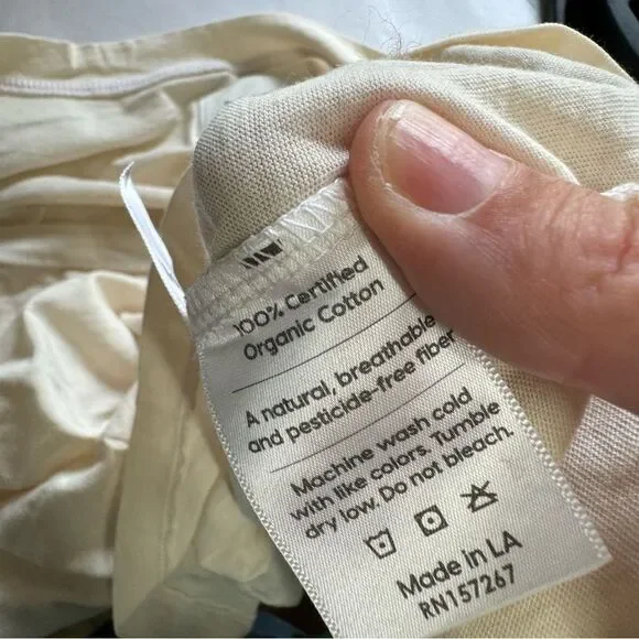 Mate The Label Girlfriends Devi 3/4 Sleeves Organic T-Shirt Top NWT - Picture 11 of 11